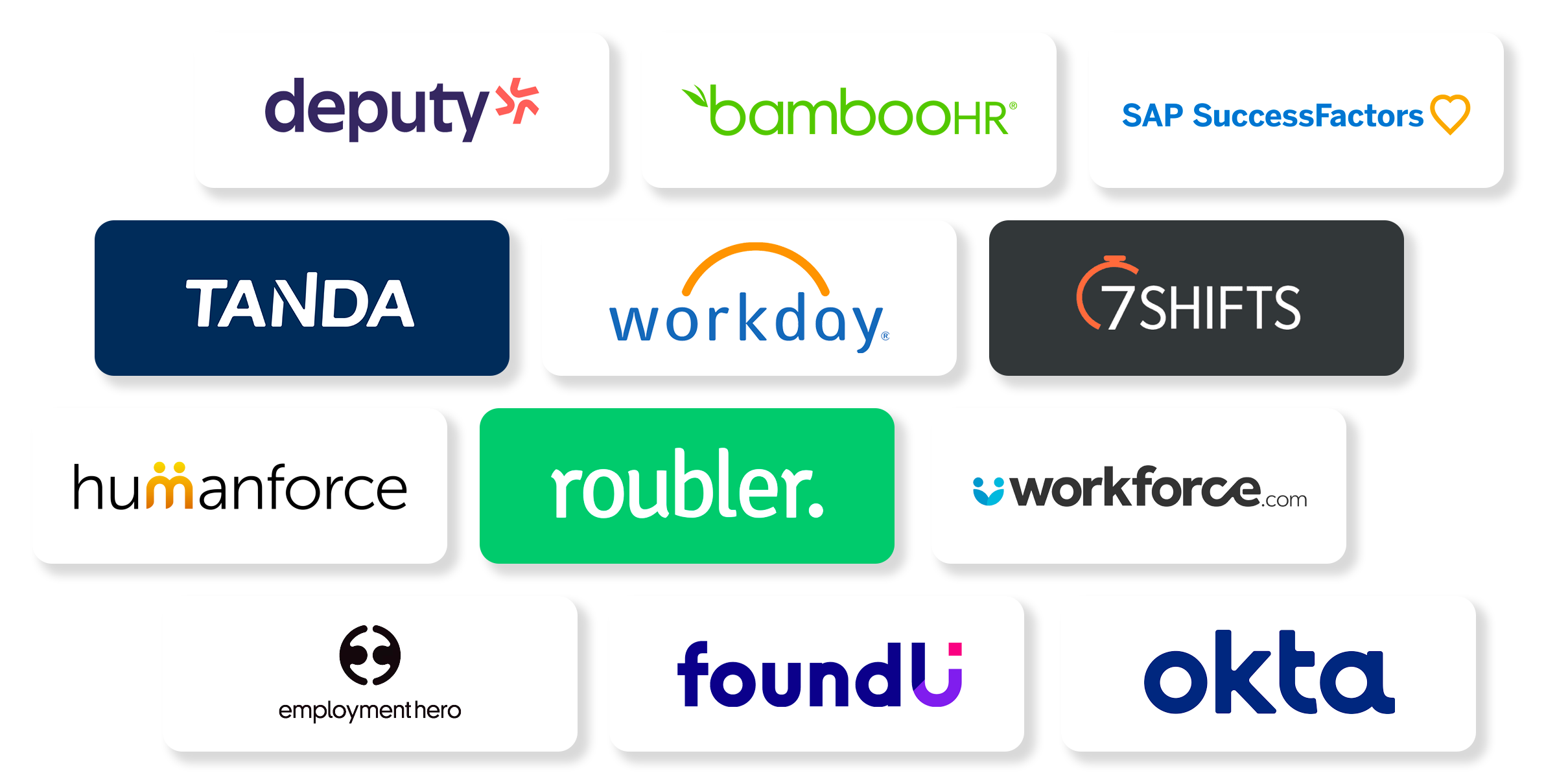 Integration partner logos